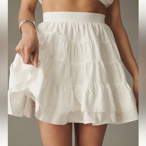 En Saison - Anthropologie - Juliet Top and Skirt Set in white Oyster - S/M - Picture 2 of 16